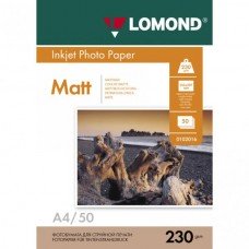 Фотобумага Lomond A4 матовая (№0102016)